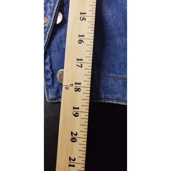 Universal Thread Country Jean Vest L Cowgirl Rodeo Western Retro Festival Casual - Picture 8 of 10